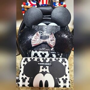 NEW ALDI x Disney Mickey Mouse Backpack, Wristlet, & Ears